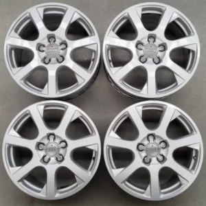 SLIGHTLY USED SET OF 4 17INCH’’ GENUINE AUDI 17X8 ET39 5/112 025G WHEELS SET OF 4 - Image 5
