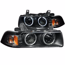 ANZO ANZO 121011 FITS: 1992-1998 BMW 3 Series E36 Projector Headlights w/ Halo Black (CCFL) G2 Headlights - Image 4