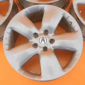SLIGHTLY USED SET OF 4 18INCH’’ ACURA RDX 2007-2009 SILVER 18″ INCH OEM SET OF 4 WHEELS RIMS STK 875A - Image 2